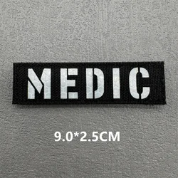 Parche táctico IR reflectante PRESS/MEDIC velcro para chaleco