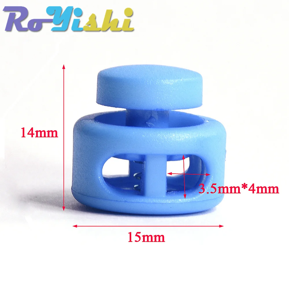 13 unids/pack mezcla de colores bloqueo de cable tapón de Clip de palanca plástico negro para bolsas/tamaño de prendas: 15mm * 14mm - imagen 3