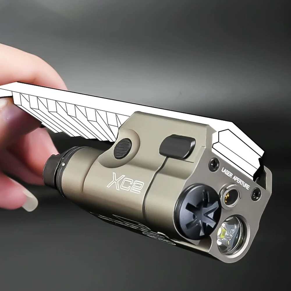 Linterna táctica SUREFIRE XC1 XC2 para P320 G17 G19, pistola Airsoft, armas, luz de explorador, compatible con riel Picatinny de 20mm - imagen 2