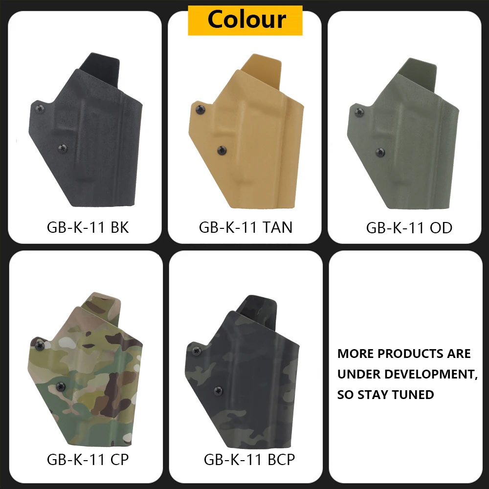 Pistolera táctica Glock ligera, Kydex de EE. UU., Material para Glock 48, caza militar, Paintball, Airsoft - imagen 4