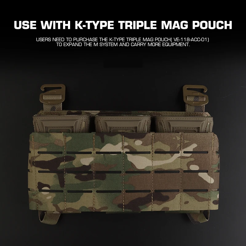 Placa de expansión de engranajes de placa MOLLE de segunda capa para bolsa Triple Mag KZ - imagen 4