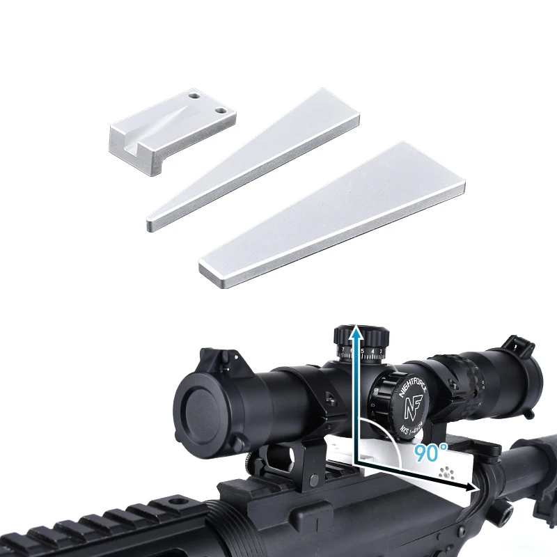 Combo de nivelador óptico, herramienta fácil de usar para nivelar miras montadas en anillos o monturas de una pieza, 3 piezas, accesorios Airsoft Wadsn