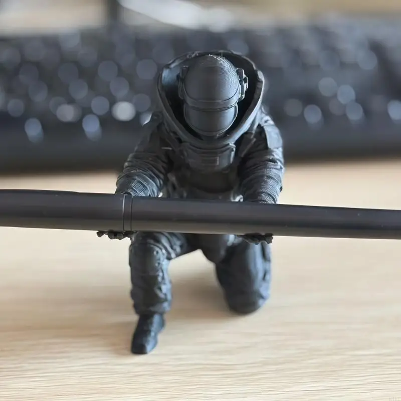 Figura soldado militar impresa 3D para escritorio, soporte bolígrafo - imagen 5