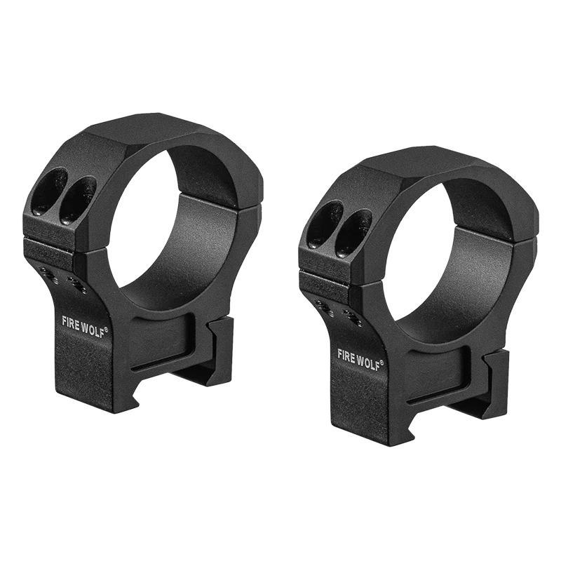 FIRE WOLF-mira telescópica para Rifle, aleación de aluminio 7075, 34mm de alto/Perfil de lLow, soporte de anillo de montaje Picatinny Weaver, 21mm - imagen 3