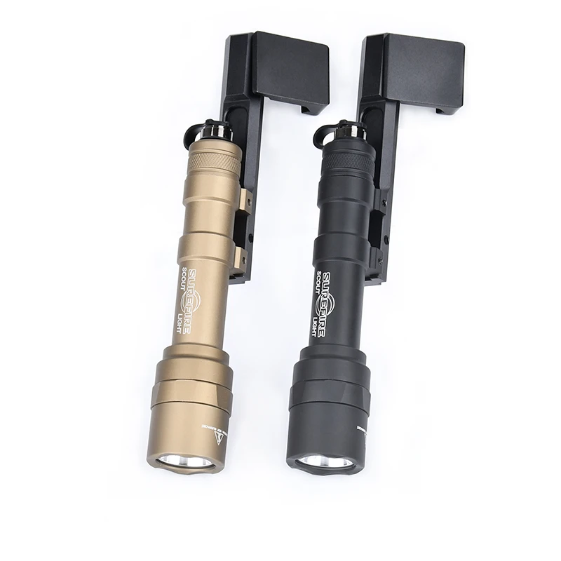 Linterna táctica Surefir SF M600U, LED blanco para caza, luz de explorador Airsoft, Base de montaje compensada compatible con accesorios para armas de riel de 20MM - imagen 5