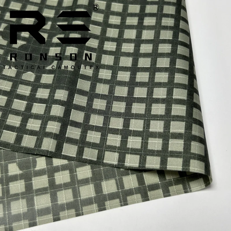 Tela a cuadros de nailon 210T de camuflaje nocturno del desierto, DNC, ultrafina, resistente al desgaste, suave, impermeable, PU, tienda de campaña, paraguas - imagen 2
