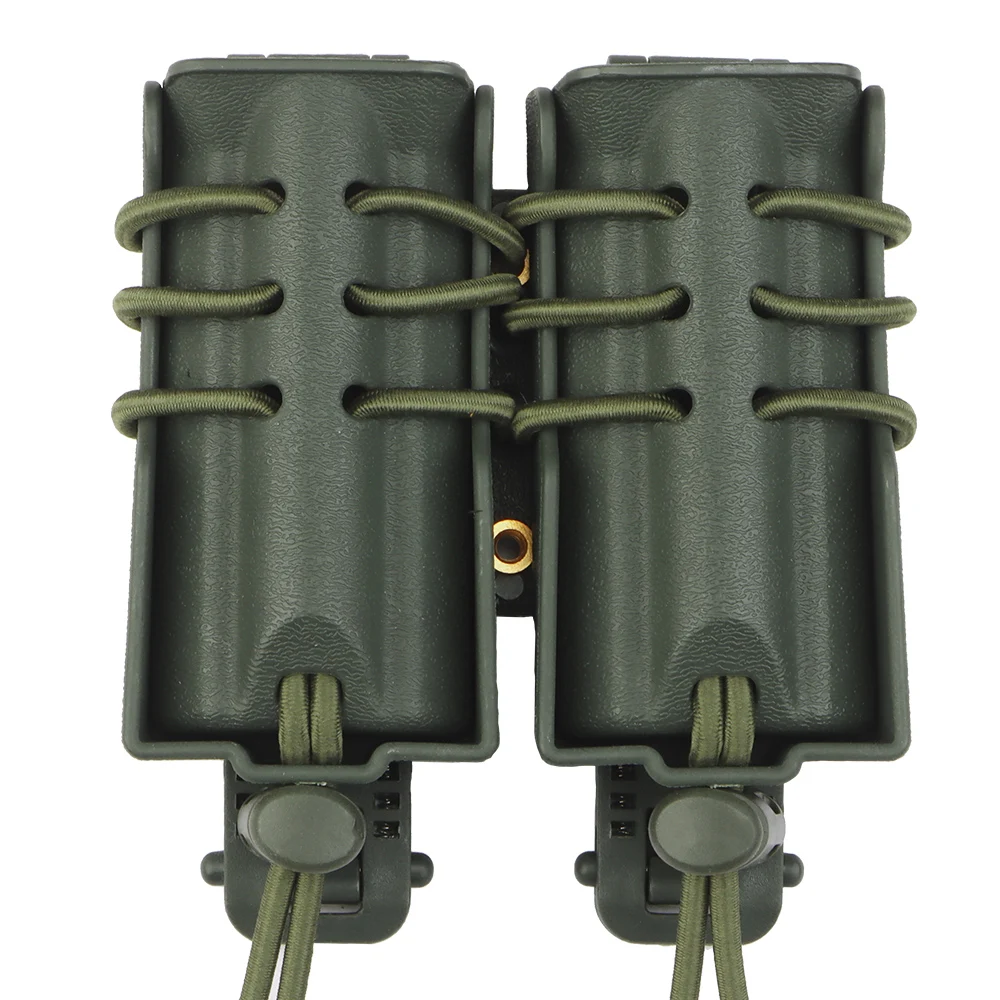 Bolsa de doble cargador para pistola Molle Mag, soporte para Glock,9MM,.40 Cal,357SIG,.45CAP,10mm, accesorio de caza - imagen 2