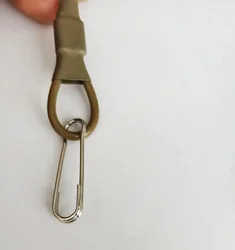 Cordón elástico táctico antipérdida para llavero, pistola y linterna