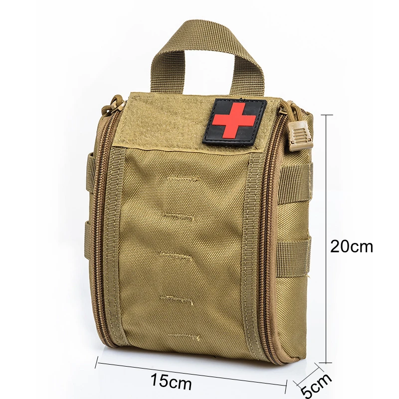 Molle-Kit de primeros auxilios médico, bolsa táctica militar, bolsa de herramientas para exteriores, Camping, emergencia, caza, senderismo, paquete de supervivencia del ejército EDC - imagen 5