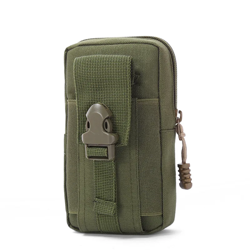 Riñonera móvil táctica de lona Vertical, bolsa deportiva de camuflaje táctico multifuncional, bolsa con cinturón de camuflaje táctico, bolsa para correr al aire libre - imagen 3