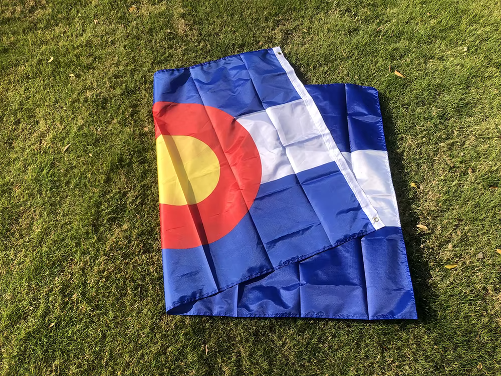 Banderín Colorado poliestéro doble cara 90x150cm - imagen 5
