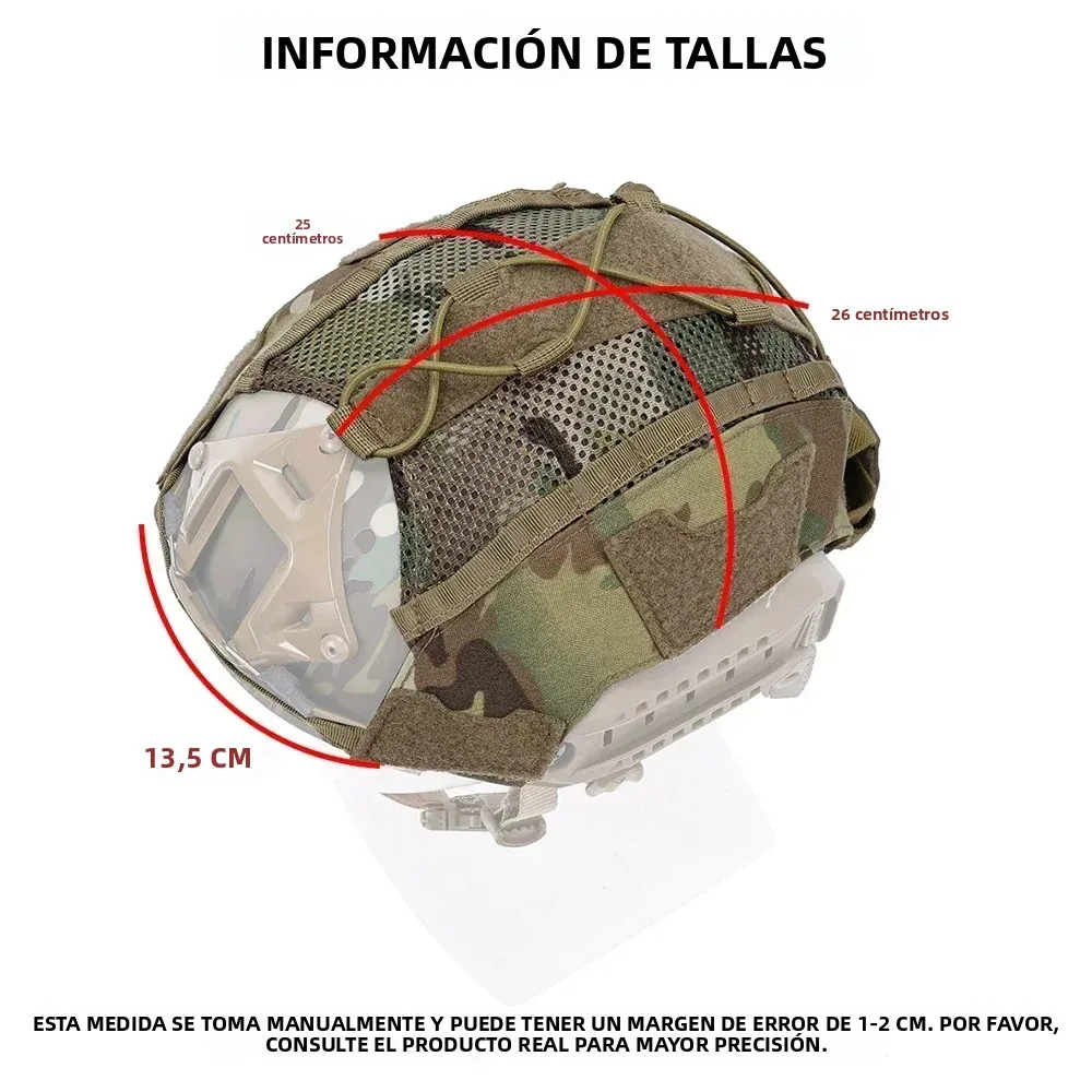 Funda táctica SINAIRSOFT para casco marítimo con bolsa batería NVG
