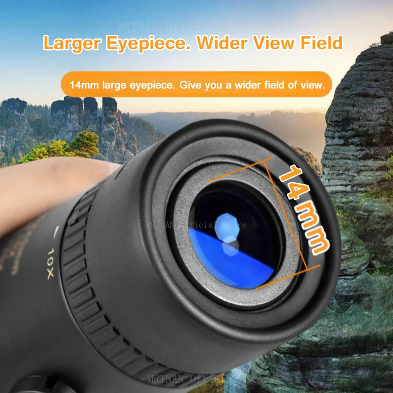 Telescopio Monocular 10-300x40 Mini telescopio con Zoom HD de alta potencia con clip para teléfono Telescopio con Zoom súper teleobjetivo caza Camping - imagen 3