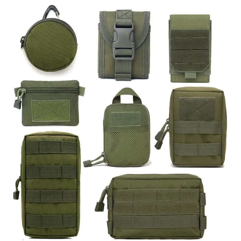 Bolsa para deportes al aire libre, bolsa de accesorios con sistema Molle, bolsa táctica para fácil transporte, resistente al desgaste y a los arañazos - imagen 2