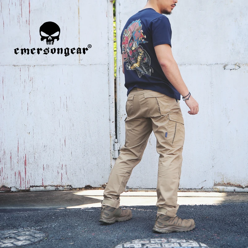 Emersongear etiqueta azul táctica ajuste ergonómico pantalones largos de carga para hombres Milsim caza senderismo deportes al aire libre - imagen 4