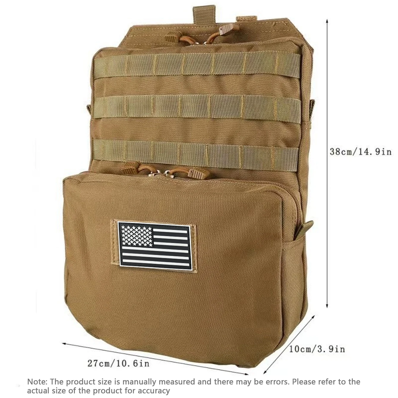 Bolsa de agua para accesorios de 3L, mochila, sistema de expansión Molle, senderismo, camping, ciclismo, bolsa de accesorios para exteriores - imagen 5