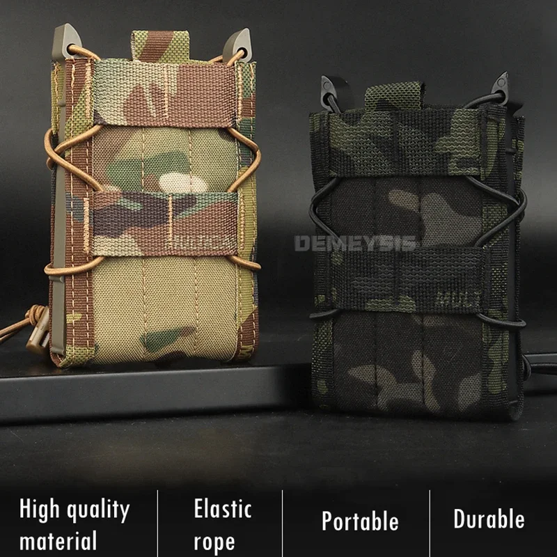 Bolsa táctica para revista 5,56, para AK AR M4 AR15, bolsa individual Mag para tiro al aire libre, Rifle de caza, bolsa Molle Pitol - imagen 3