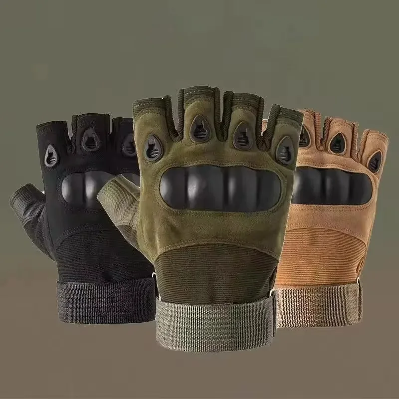 Guantes protectores universales de medio dedo, guantes transpirables y duraderos para entrenamiento, fitness, ciclismo antideslizante, al aire libre - imagen 2