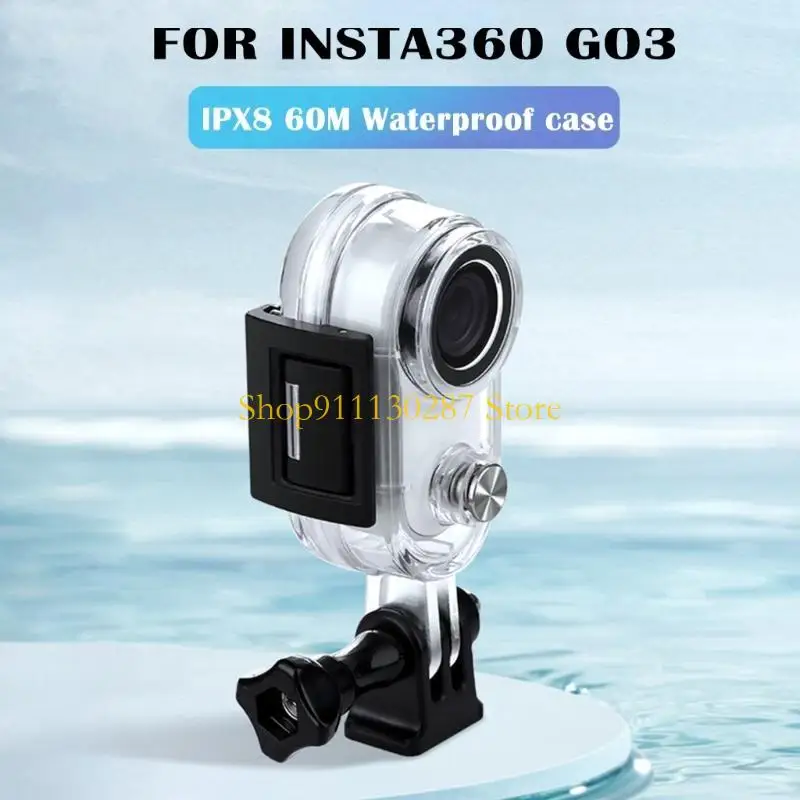 J1HC 60m Underwater Diving Housings For 360 GO 3 Waterproof Case Protective Box - imagen 3