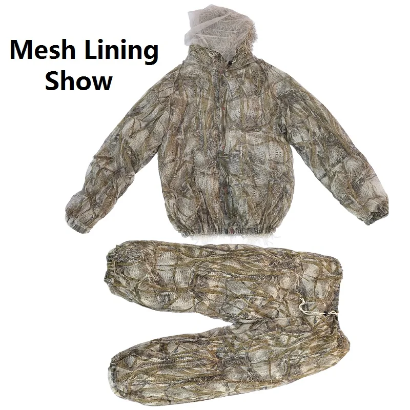 Traje Ghillie de Hierba Marchita 3D, Ropa de Camuflaje de 4 Piezas, Traje de Caza, Ropa de Avistamiento - imagen 5