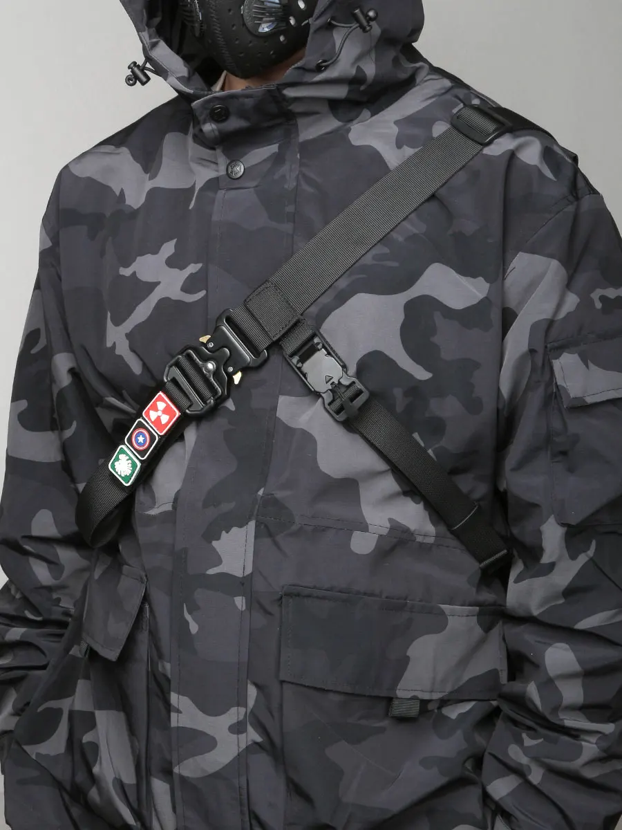 Cinturón auxiliar de tres puntos, correa de respuesta rápida magnética, función desmontable rápida, bolsa de estabilidad táctica para montar al aire libre - imagen 5