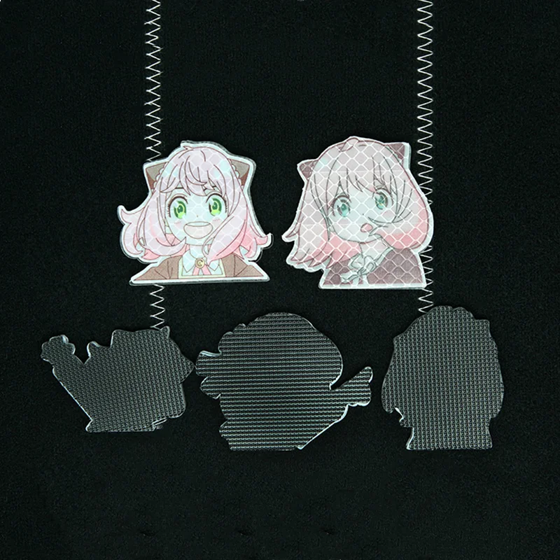 Parche acrílico reflectante nocturno, familia espía, casa de juego, Ania, insignia táctica de expresión bonita, brazalete periférico de animé - imagen 5