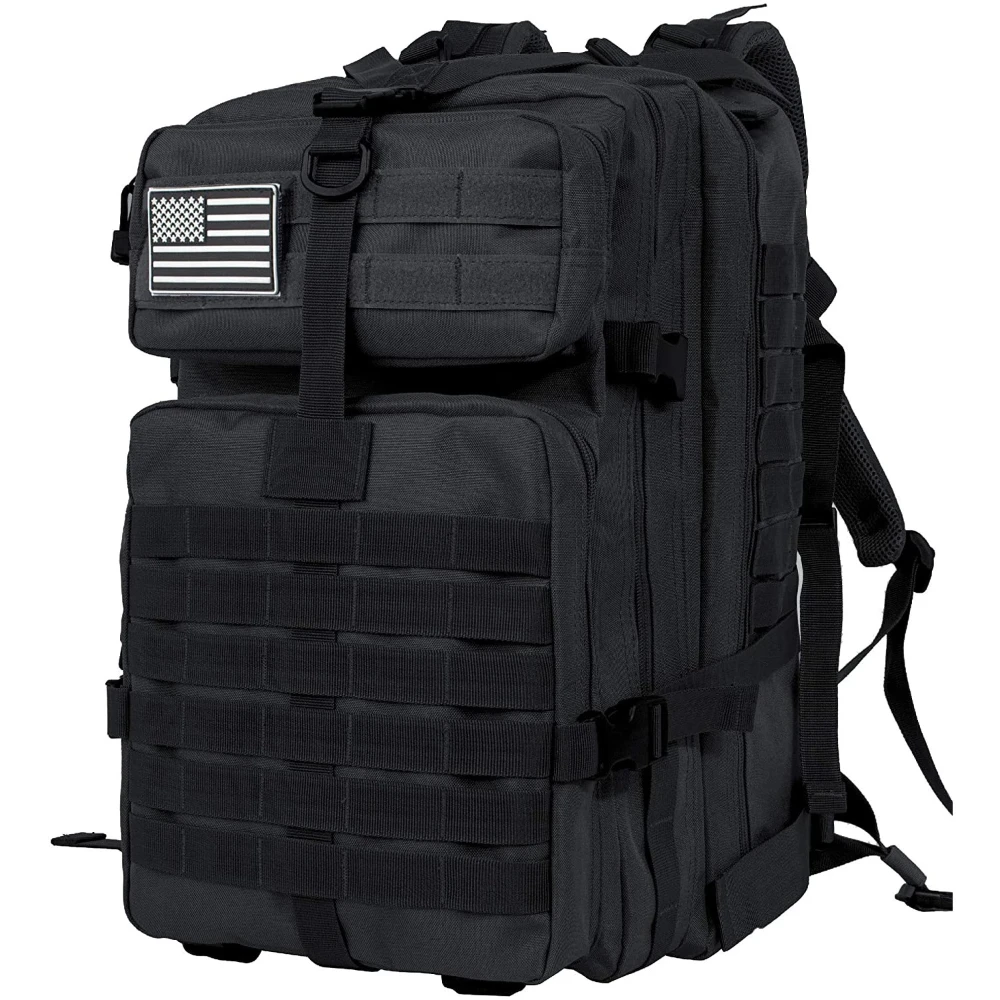 Mochilas tácticas de 45L para hombre, bolsas de viaje al aire libre, mochila escolar 3P EDC Molle para escalar, senderismo y caza - imagen 2