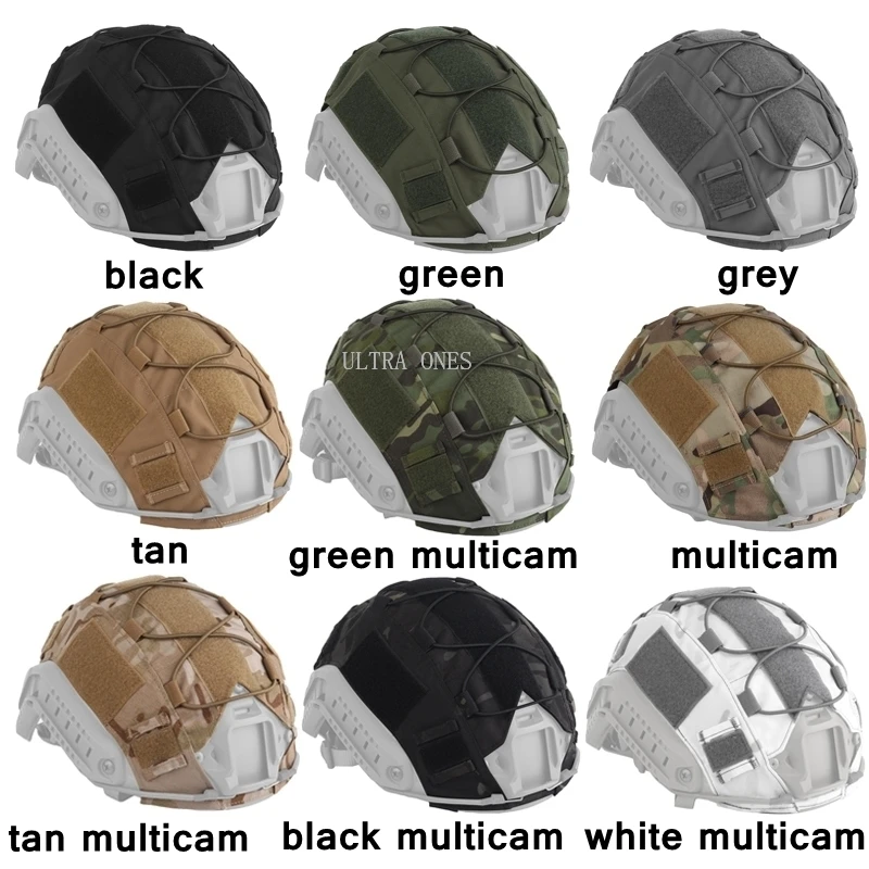 Cubierta de casco táctico rápido para tiro Airsoft, cascos ligeros de tela para caza al aire libre, Paintball CS, accesorios para casco deportivo - imagen 2