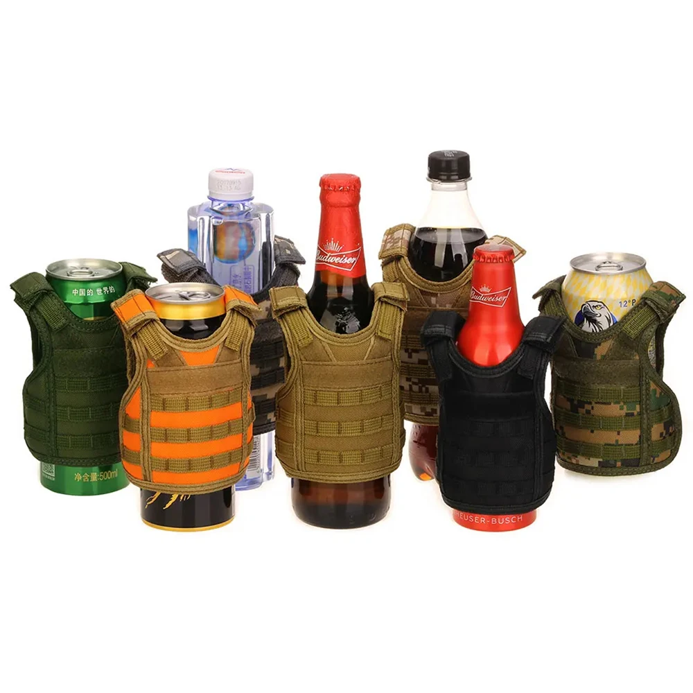 SINAIRSOFT-chaleco táctico militar Molle para cerveza, cubierta de botella, Enfriador de bebidas, accesorios de vestido de Navidad, fiesta de Halloween LY2074 - imagen 5