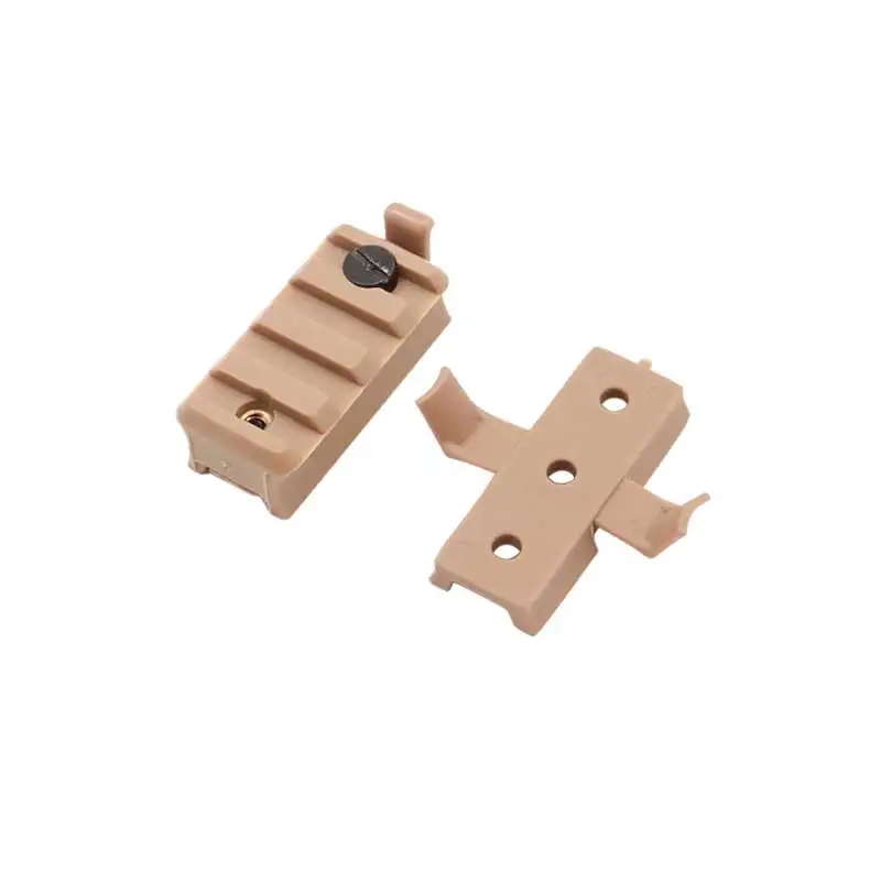 Clip de linterna para casco táctico, deslizador de pista de plástico, accesorio universal para casco antidisturbios, clip para linterna