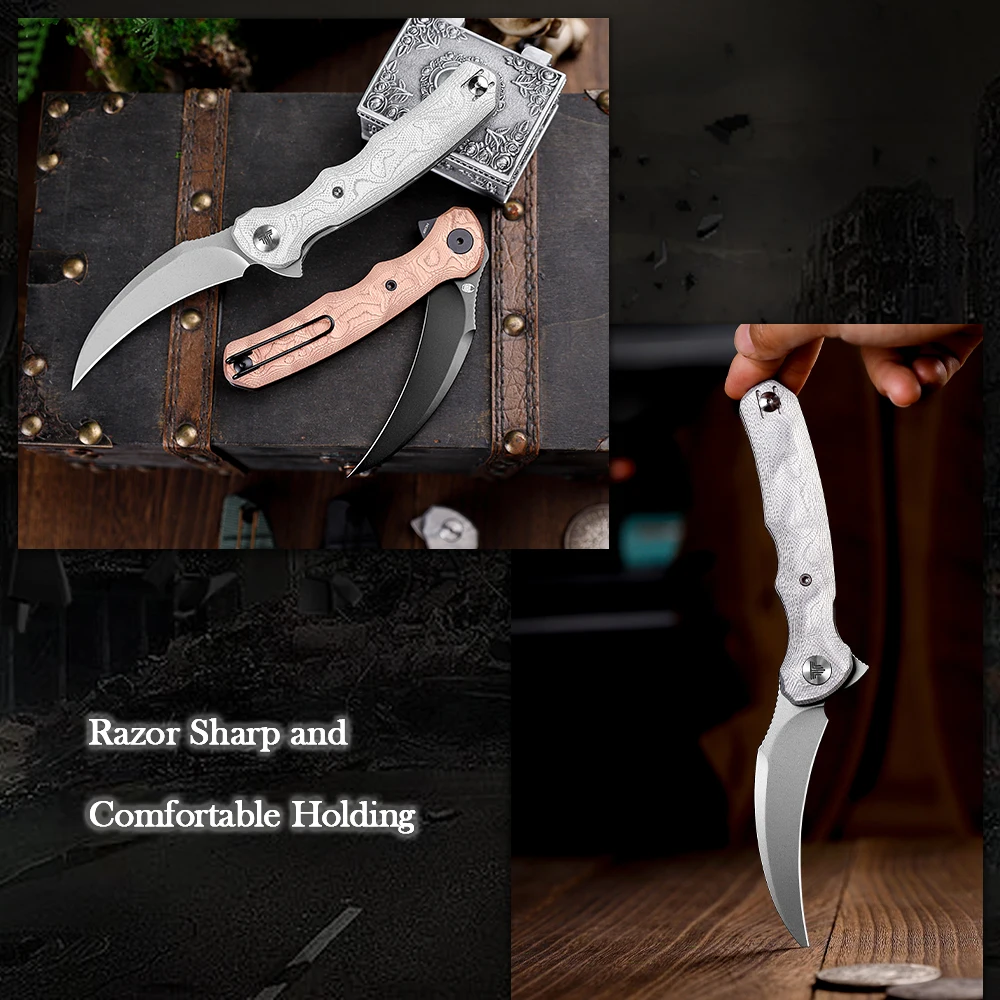 Cuchillo táctico plegable TRIVISA Lacerta EDC 14C28N - imagen 4