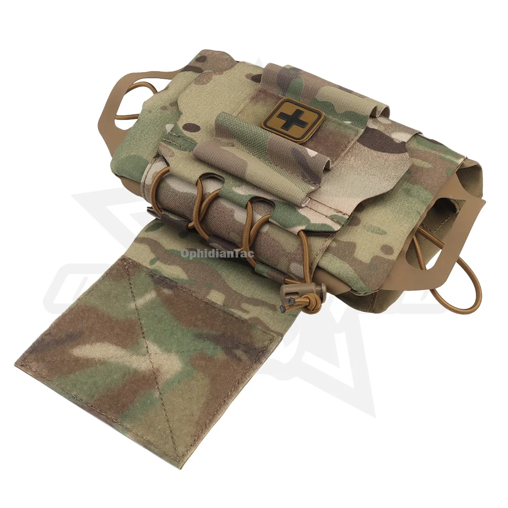 OphidianTac-Kit de primeros auxilios para acampada, Kit de primeros auxilios medio para caza, bolsa de emergencia, accesorios para chaleco - imagen 4