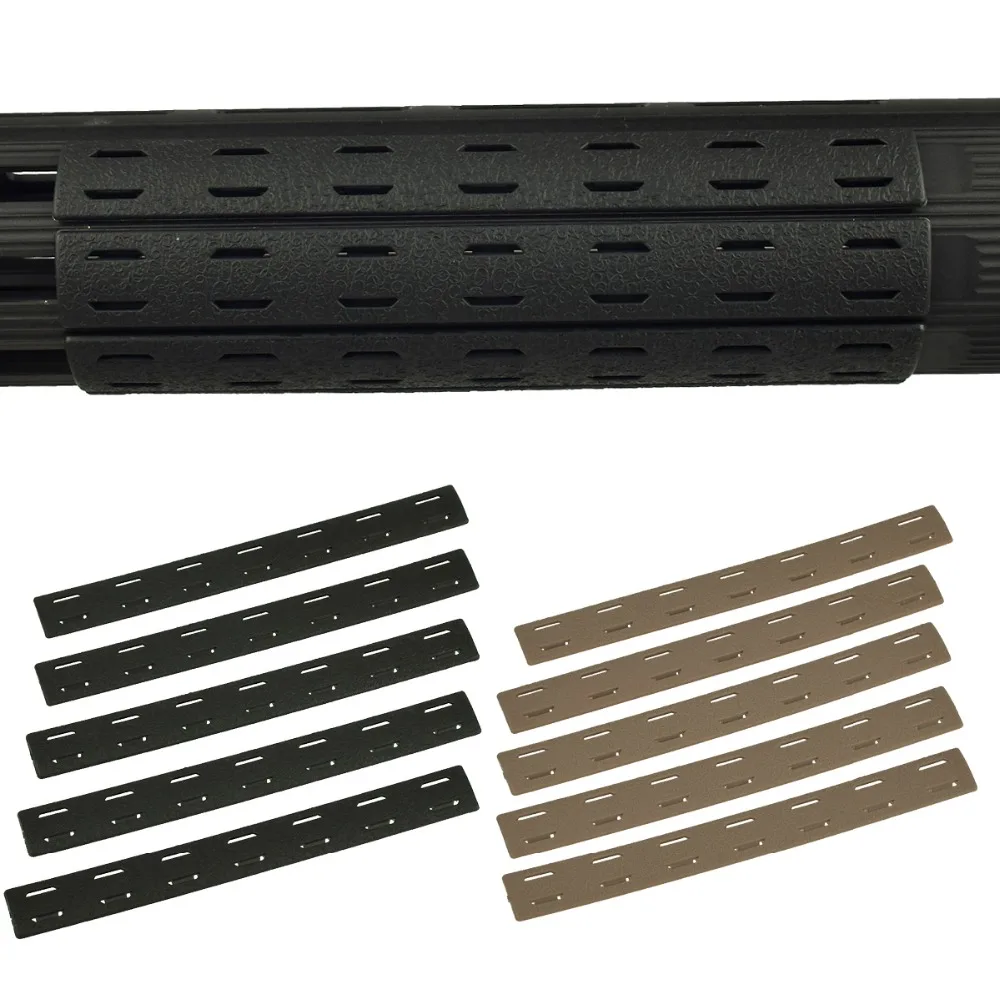 5 unids/set táctico BCM Keymod M-LOK Kit de Panel de montaje en riel rifle caza AR15 cubierta de riel compatible con accesorios de riel Weaver Picatinny