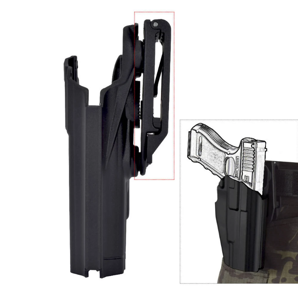 Funda de pistola Airsoft, accesorios para armas de caza Glock 17 19, soporte Universal para armas de fuego, equipo militar, bolsa p226 - imagen 4