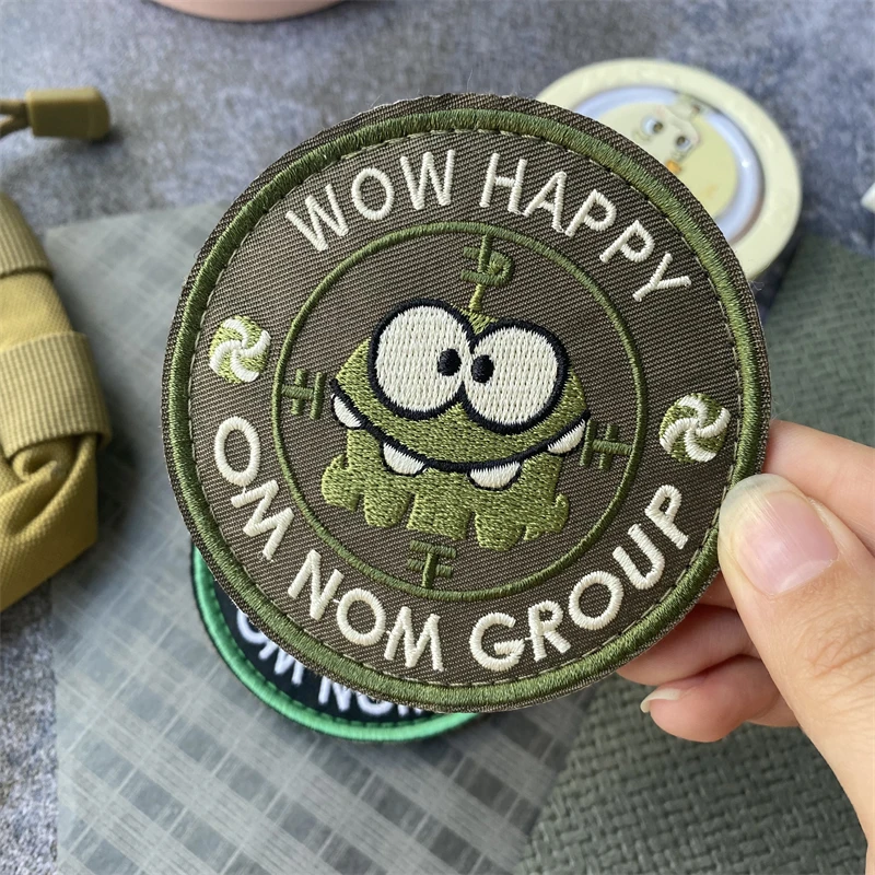 Insignia de moral del grupo PMC, parche bordado, brazalete táctico de rana, gancho militar y bucle, accesorios para mochila, pegatinas - imagen 2