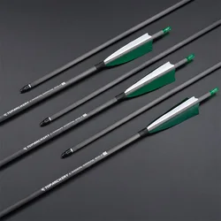Flechas de carbono compatibles con arco compuesto y recurvo