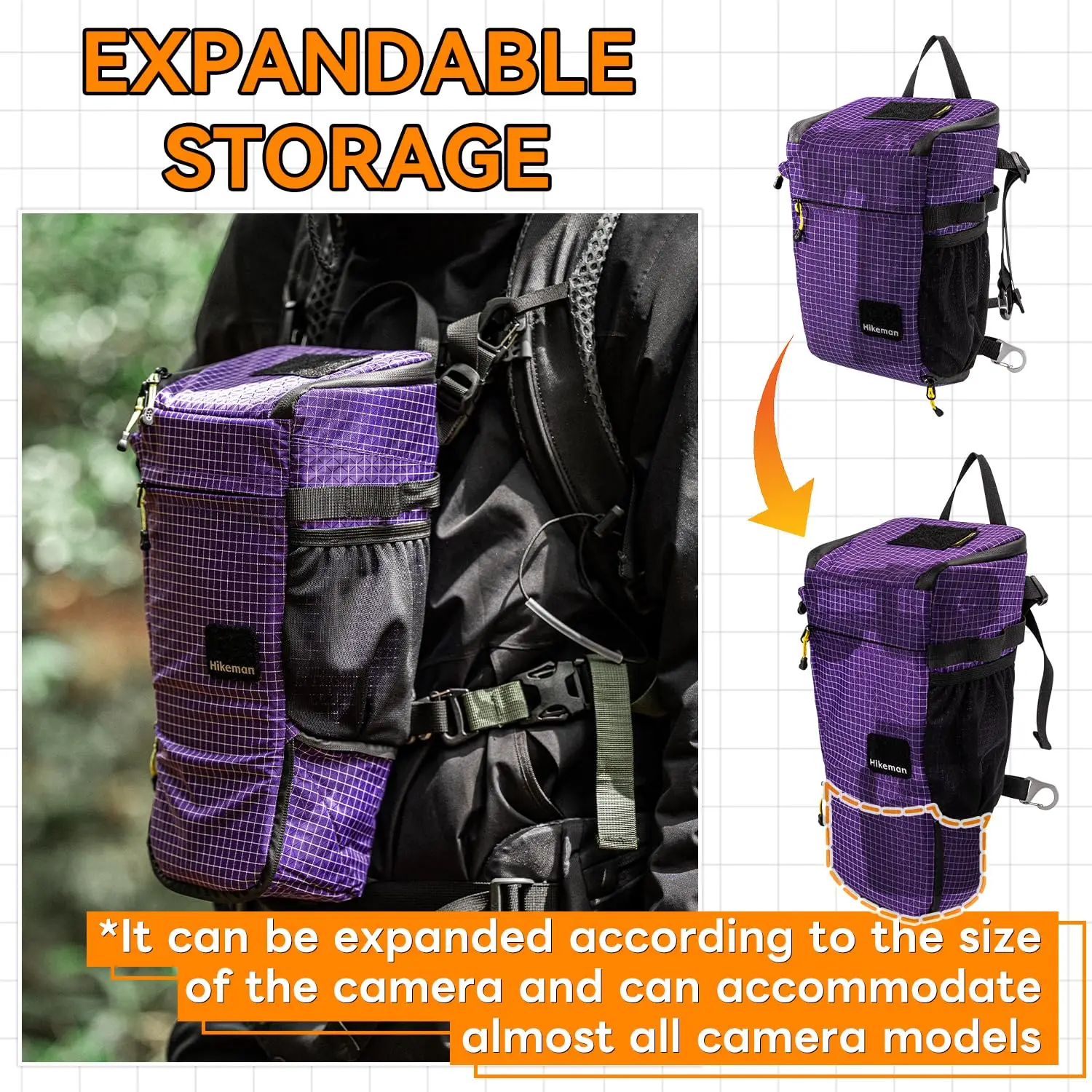 Funda táctica impermeable para cámara con correa desmontable