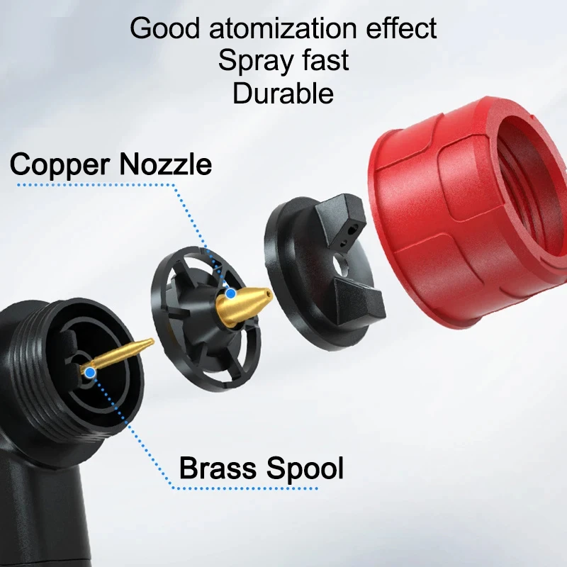 PISTOLA DE PULVERIZACIÓN eléctrica de 800ML, pulverizador de pintura inalámbrico, aerógrafo de revestimiento de muebles para batería Makita/Dewalt/Milwaukee/Bosch/Ryobi de 18V - imagen 5