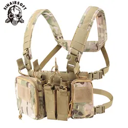 SINAIRSOFT CS Match Wargame TCM Chest Rig Airsoft chaleco táctico paquete revista bolsa funda sistema Molle cintura hombres Nylon caza
