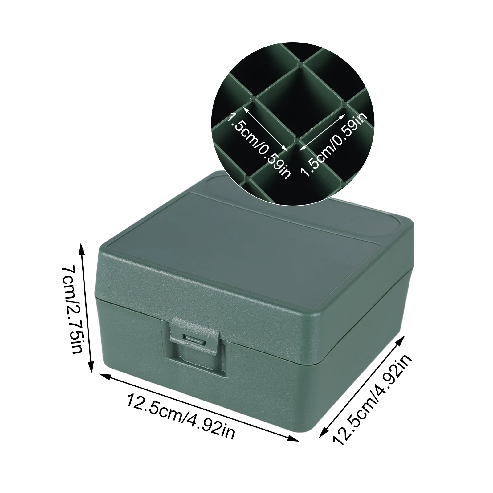 Caja de munición táctica 12GA, caja de balas de escopeta de 50 rondas, caja de almacenamiento de cartuchos, soporte de carcasa de balas de munición abatible portátil - imagen 5