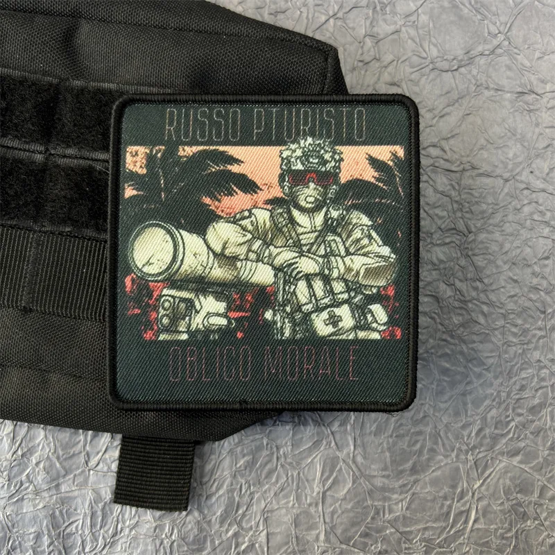 Parche adhesivo impreso de soldado de combate para ropa, parches tácticos militares, pegatinas para mochila, insignia de moral con gancho y bucle - imagen 3