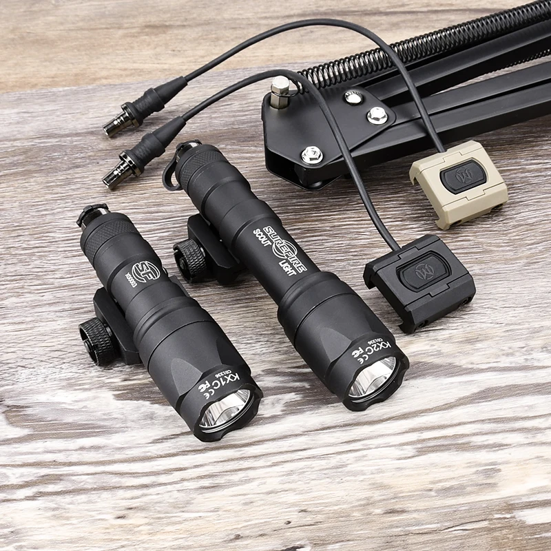 Linterna táctica M300A M600C, luz de explorador M300 M600 LED blanco de alta potencia SF Surefir Airsoft, equipo de caza apto para sistema de riel de 20mm - imagen 3