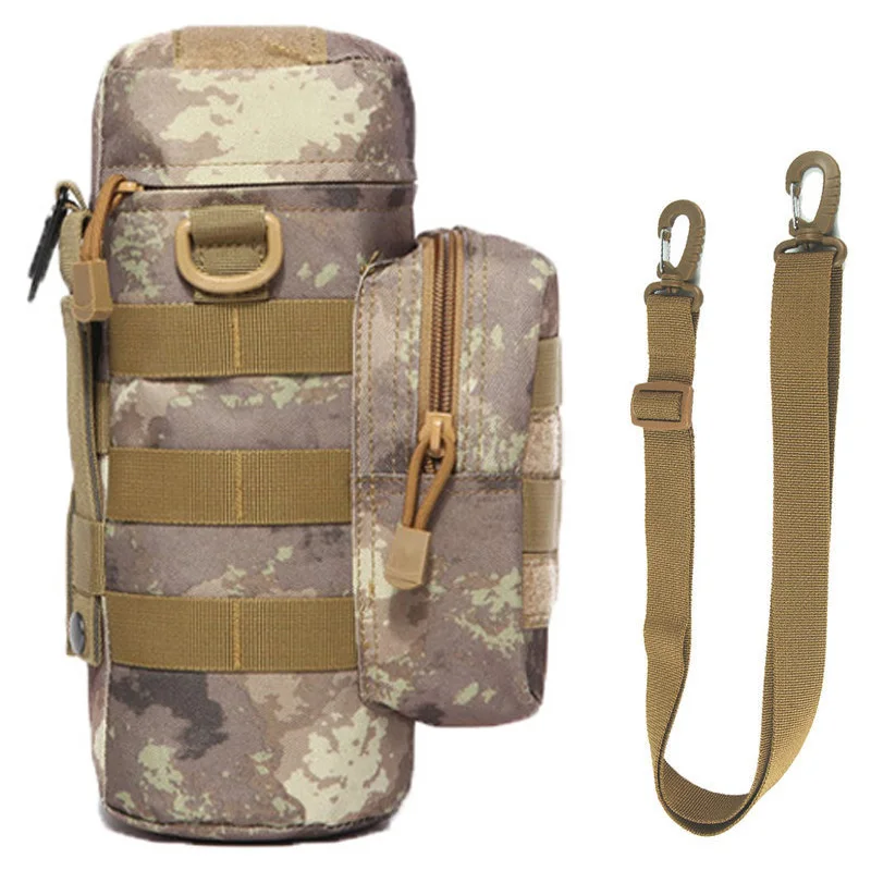 Bolsa de agua deportiva para acampar, sistema Molle militar táctico al aire libre, bolsa de hombro para botella, soporte con correa, accesorios - imagen 4