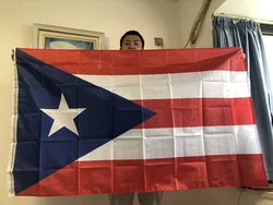 SKY BANDE NUEVA Bandera de Puerto Rico Poliéster Colgante Decorativa