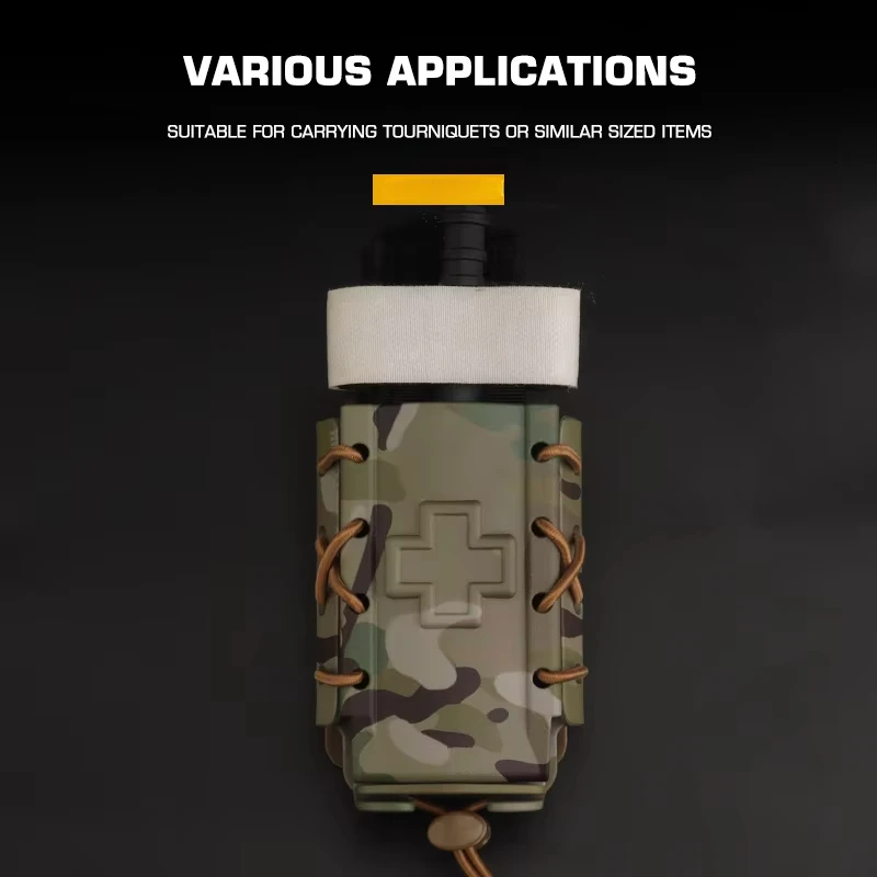 Bolsa de torniquete táctica para todo terreno, estuche de liberación rápida, soporte Molle, herramienta de almacenamiento de equipo de emergencia médico para exteriores - imagen 5
