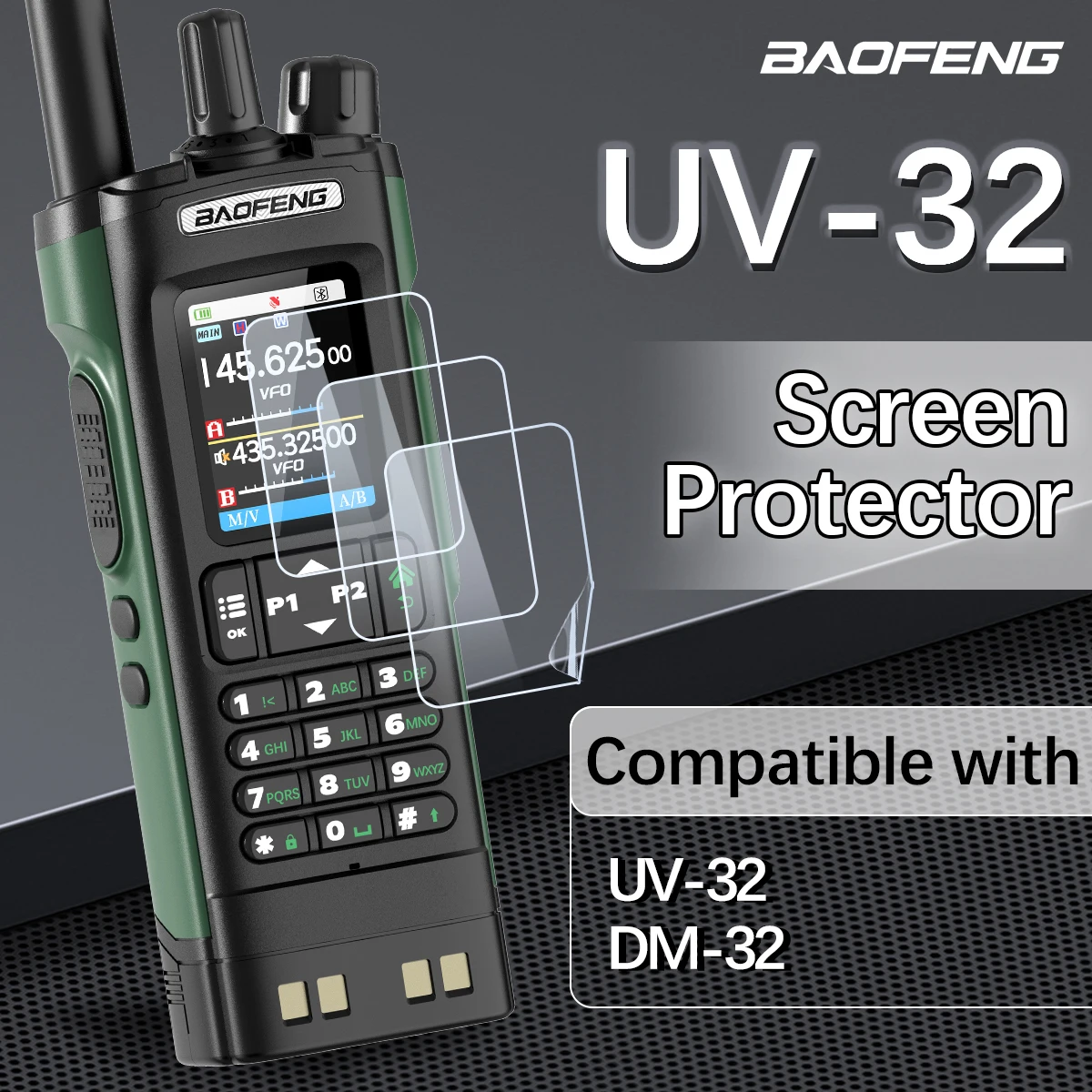 Protector de pantalla Baofeng UV-32 antihuellas autorreparable