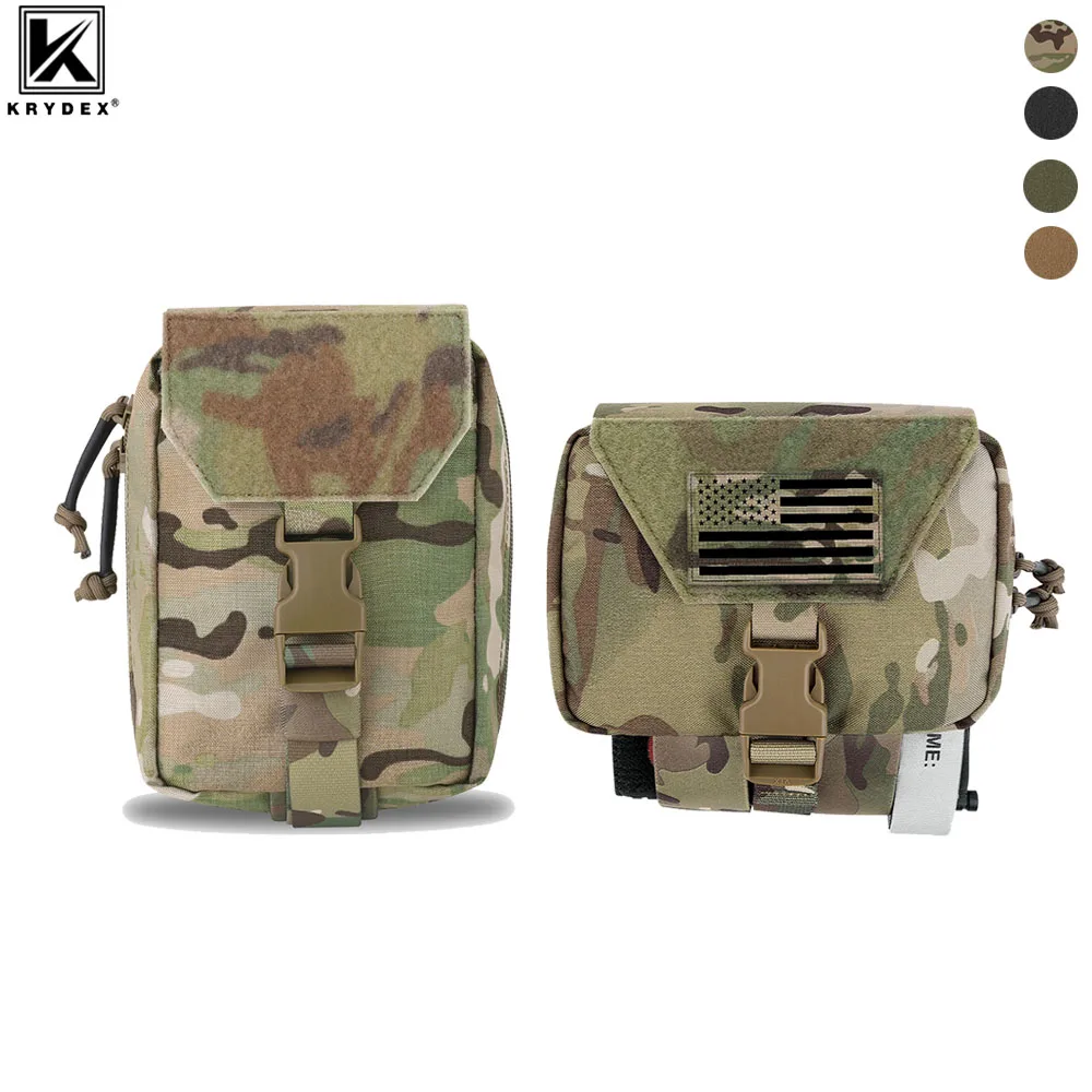 KRYDEX-bolsa táctica para caza, Kit de Trauma al aire libre, supervivencia, multifunción, Molle, cintura