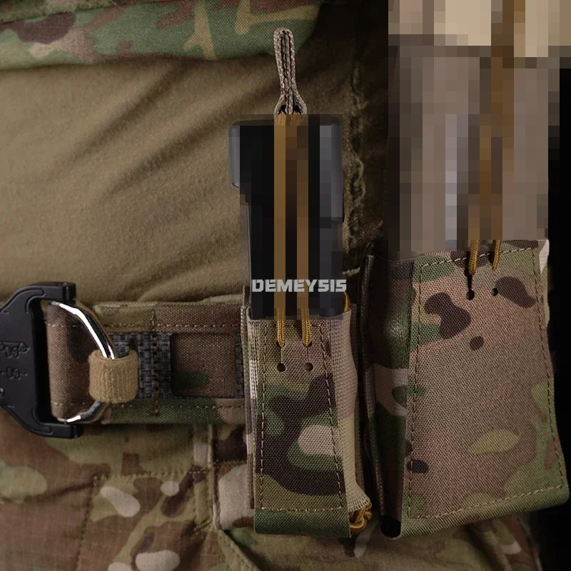 Bolsas tácticas para revistas de 9mm, accesorios elásticos para caza, tiro, pistola de combate, soporte de herramientas, bolsa Molle para munición y Rifle - imagen 5