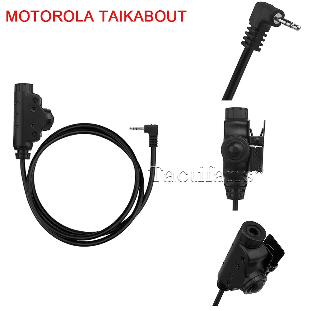 Adaptador de auriculares táctico PTT U94 V2 para Icom / Kenwood/Midland/Talkabout Motorola/auriculares para teléfono móvil, enchufe U174 - imagen 4