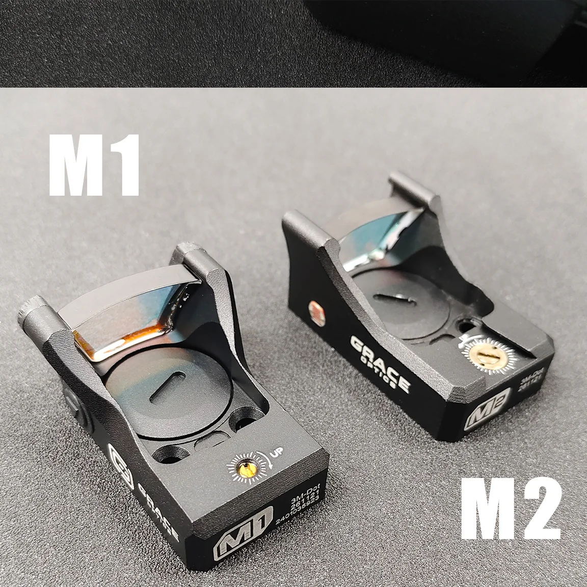 GRACE M1 M2 punto rojo/verde mira táctica Airsoft caza alcance óptico ajustable reflejo pistola vista 3MOA punto rojo verde mira - imagen 2